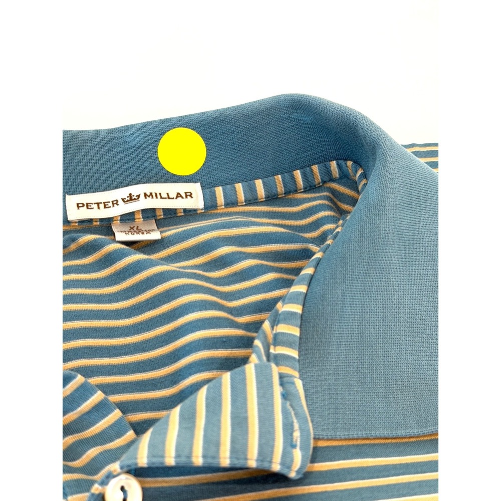 Peter Millar TPC Sawgrass Striped Men's XL Golf Polo PGA Players Championship - Picture 7 of 7